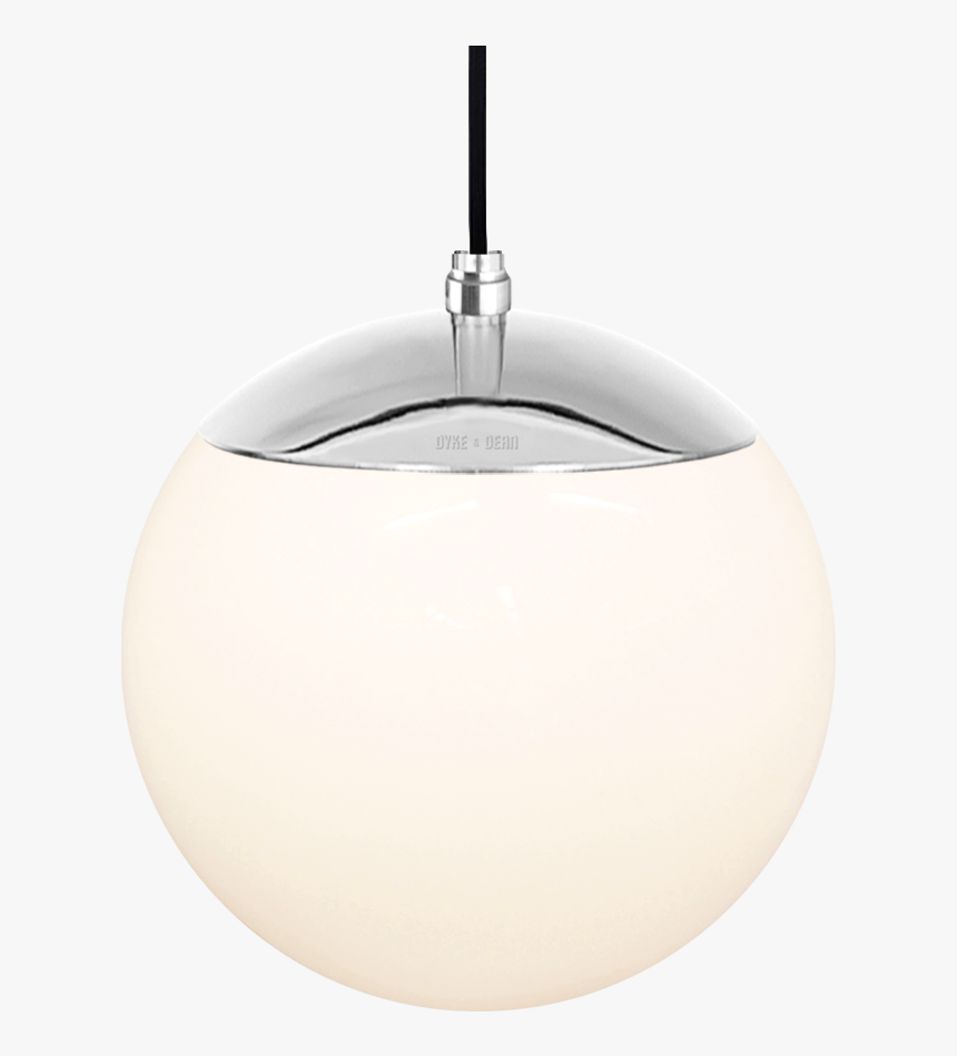 Opal Globe Pendant Chrome 200mm - Ceiling Fixture, HD Png Download, Free Download