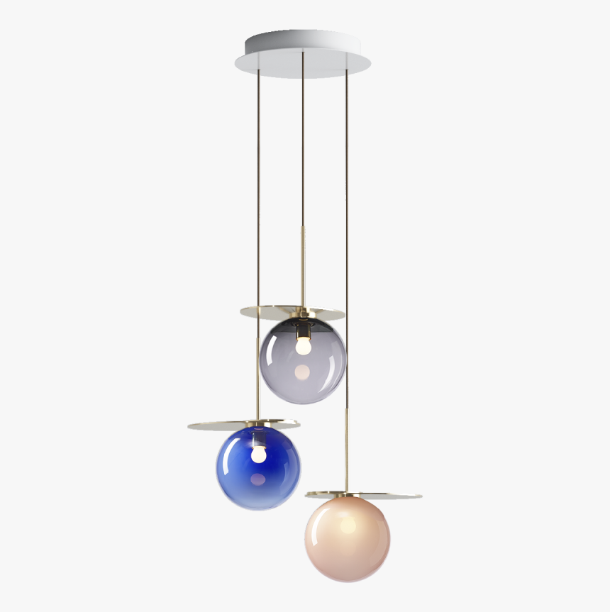 Umbra Chandelier / 3 Pcs Blue / Smoke / Pink - Wood, HD Png Download, Free Download