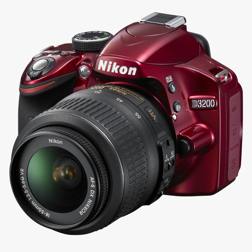 Nikon D3200 Red, HD Png Download, Free Download