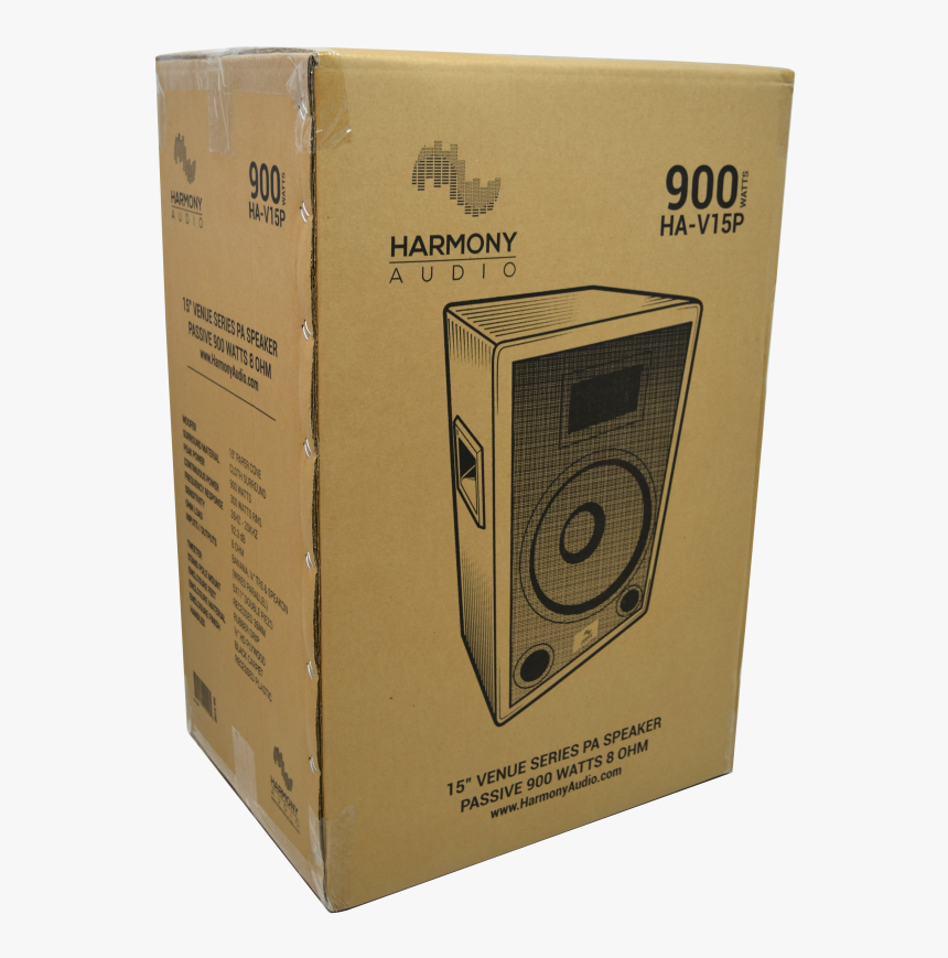 Harmony Audio Ha-l15ba Dj Live Series 1200 Watt Powered - Box, HD Png Download, Free Download