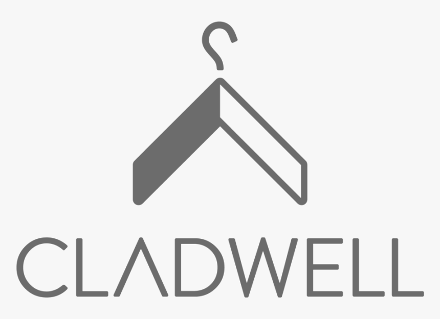 Cladwell Logo Stacked Black - Sign, HD Png Download, Free Download