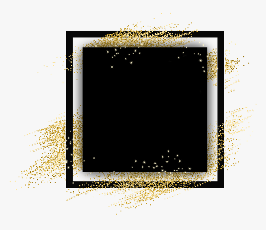 #square #gold #border #glitter #geometric #colorful - Symmetry, HD Png Download, Free Download