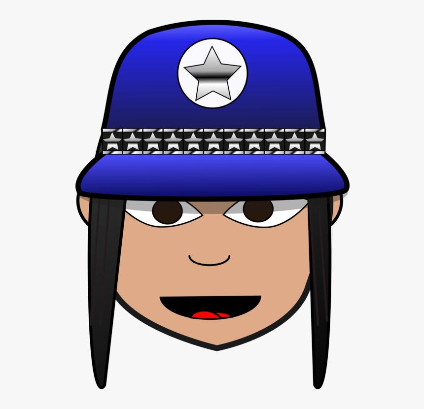 Cap,headgear,smile - Police Clipart Face Number, HD Png Download, Free Download