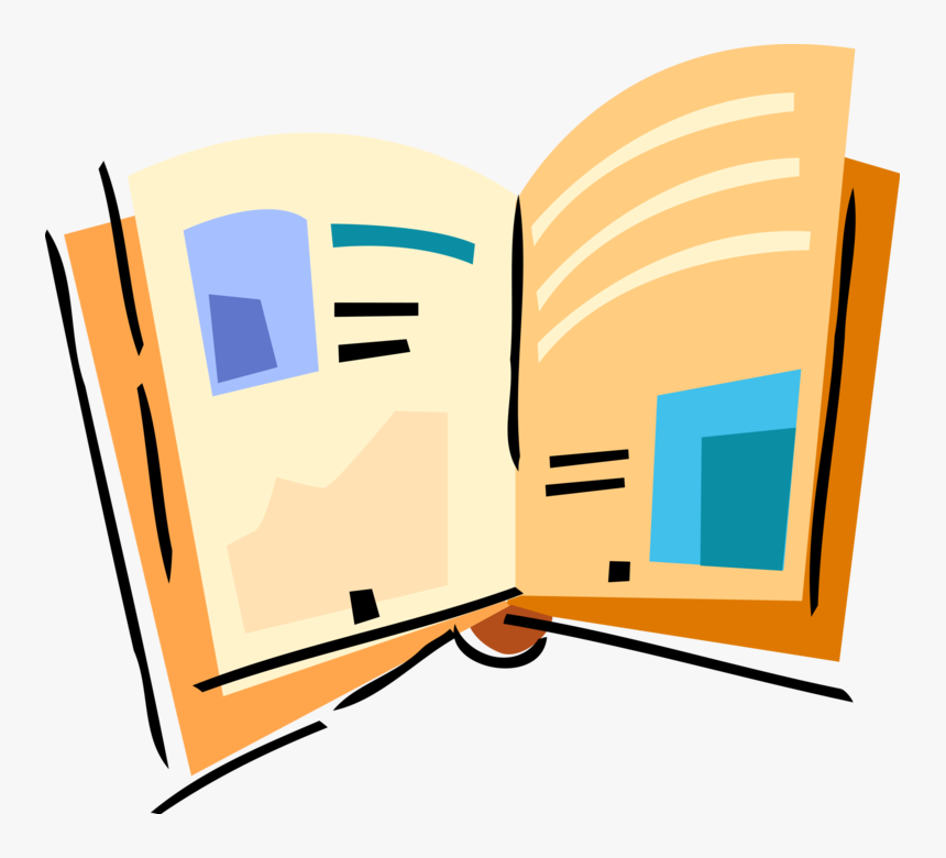 Transparent Open Book Vector Png - Magazine Vector Png, Png Download, Free Download