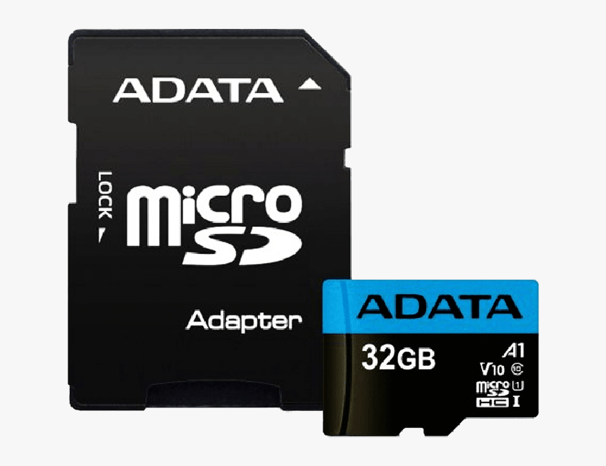 Adata 32gb Premier Micro Sd Card With Sd Adapter, Uhs - Micro Sd, HD Png Download, Free Download