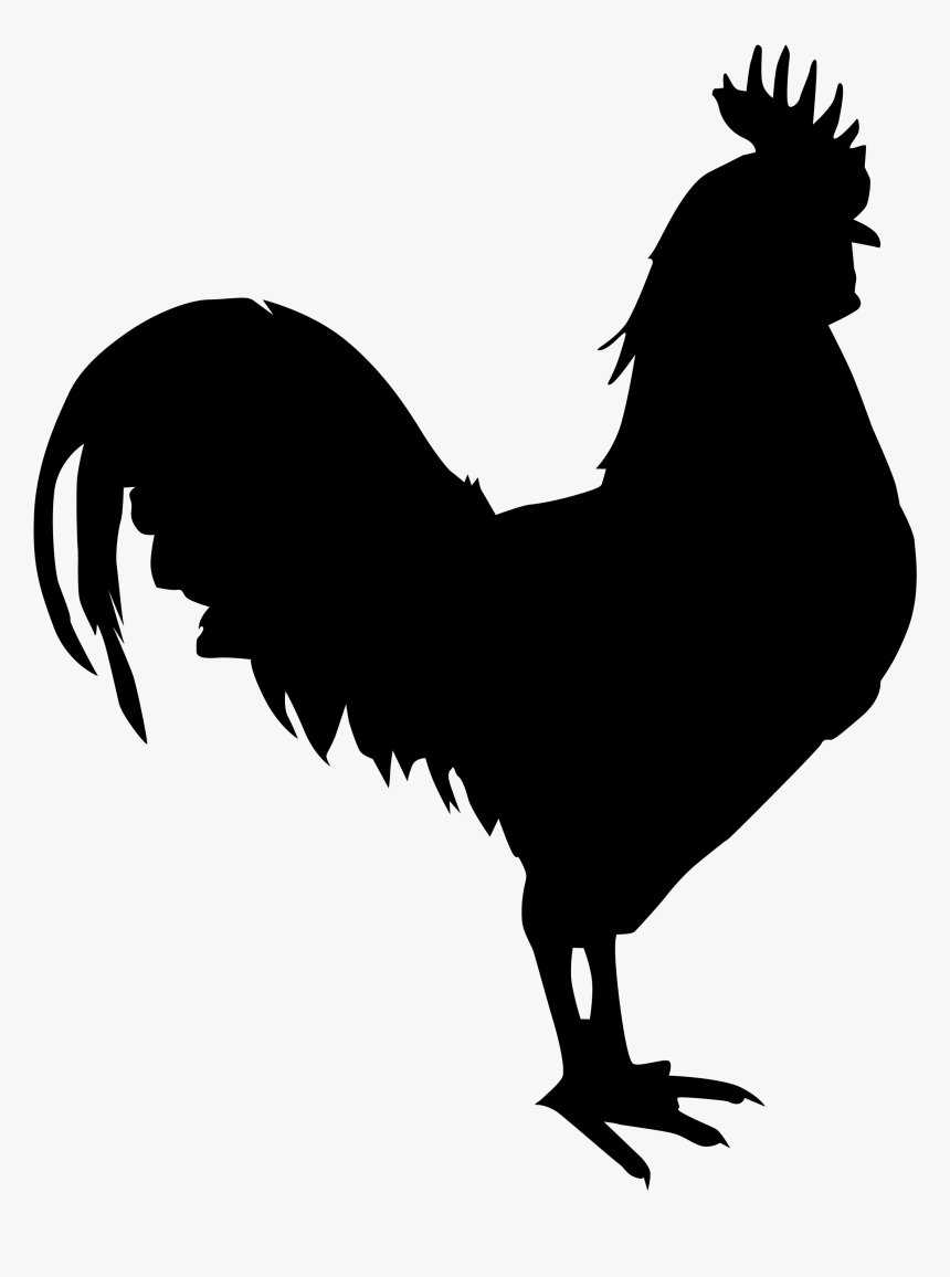 Transparent Rooster Clipart - Rooster Silhouette Svg, HD Png Download
