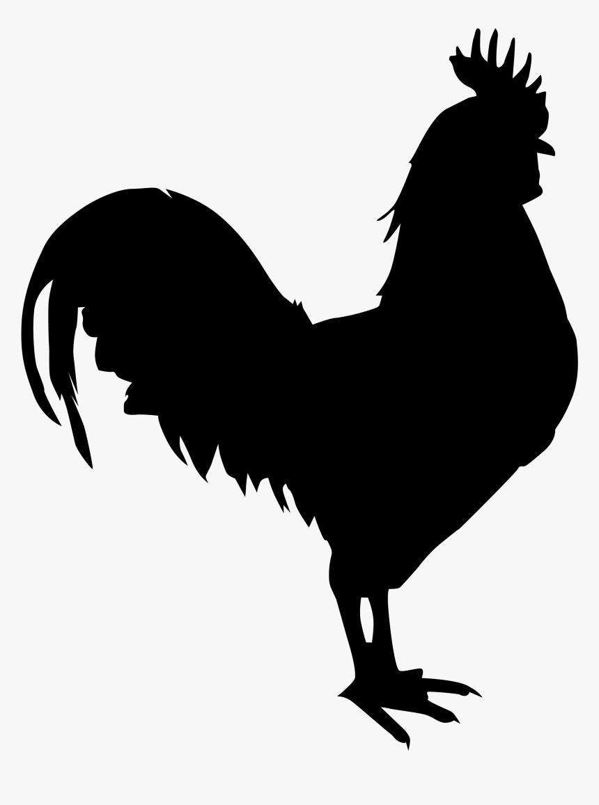 Transparent Rooster Clipart - Rooster Silhouette Svg, HD Png Download, Free Download