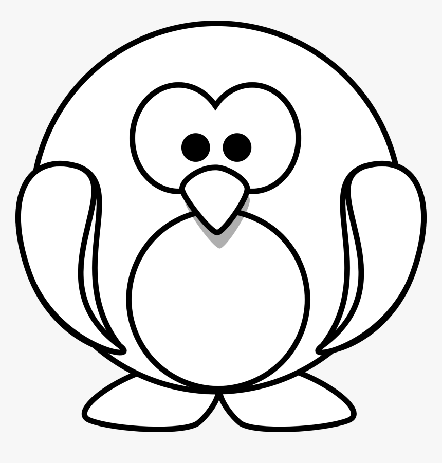 Snowman Drawing Penguin - Penguin Coloring Pages, HD Png Download, Free Download