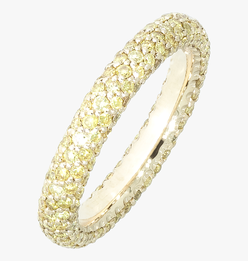 Yellow Diamond Wedding Band, HD Png Download, Free Download