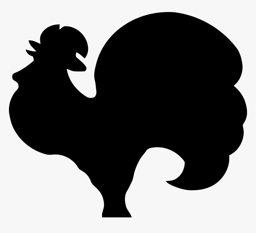 Rooster Silhouette Png - Силуэт Петуха, Transparent Png, Free Download