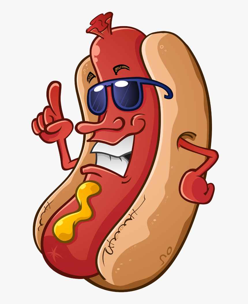 Transparent Hot Dog Clip Art - Cartoon Hot Dog Clipart, HD Png Download, Free Download