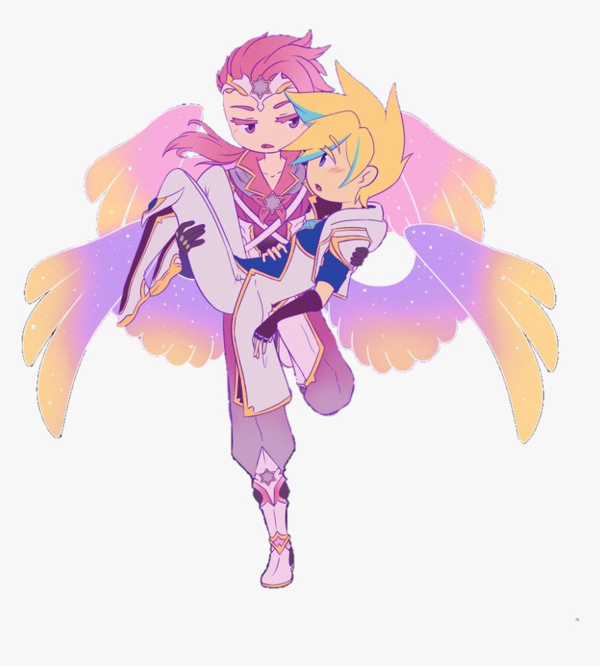 #leagueoflegends #ezreal #varus #starguardian #yaoi - Star Guardian Ezreal And Varus, HD Png Download, Free Download