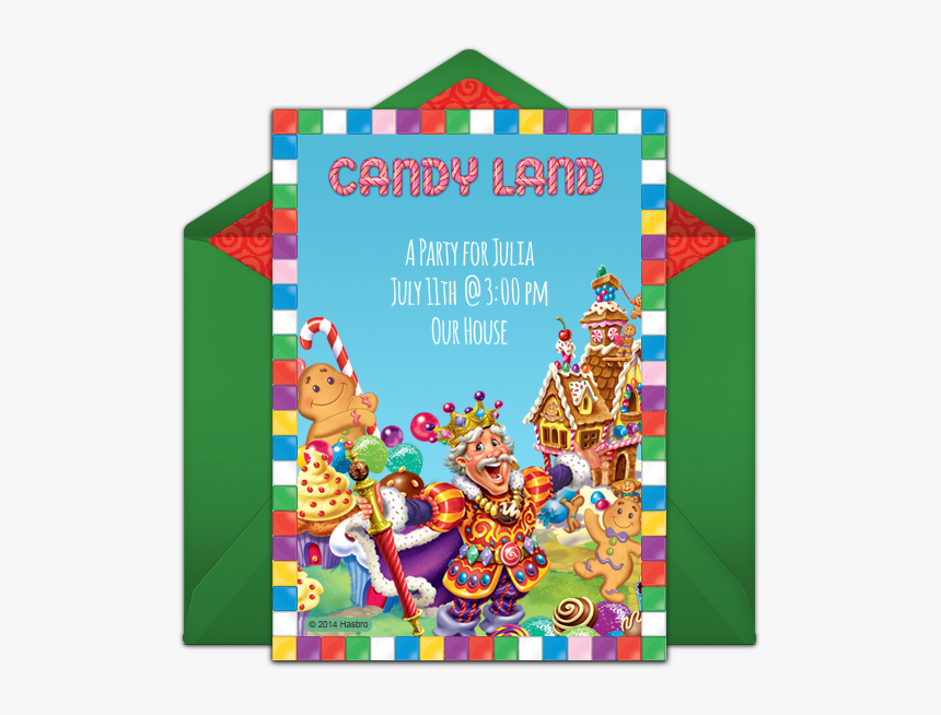 Blank Candyland Invitations, HD Png Download, Free Download