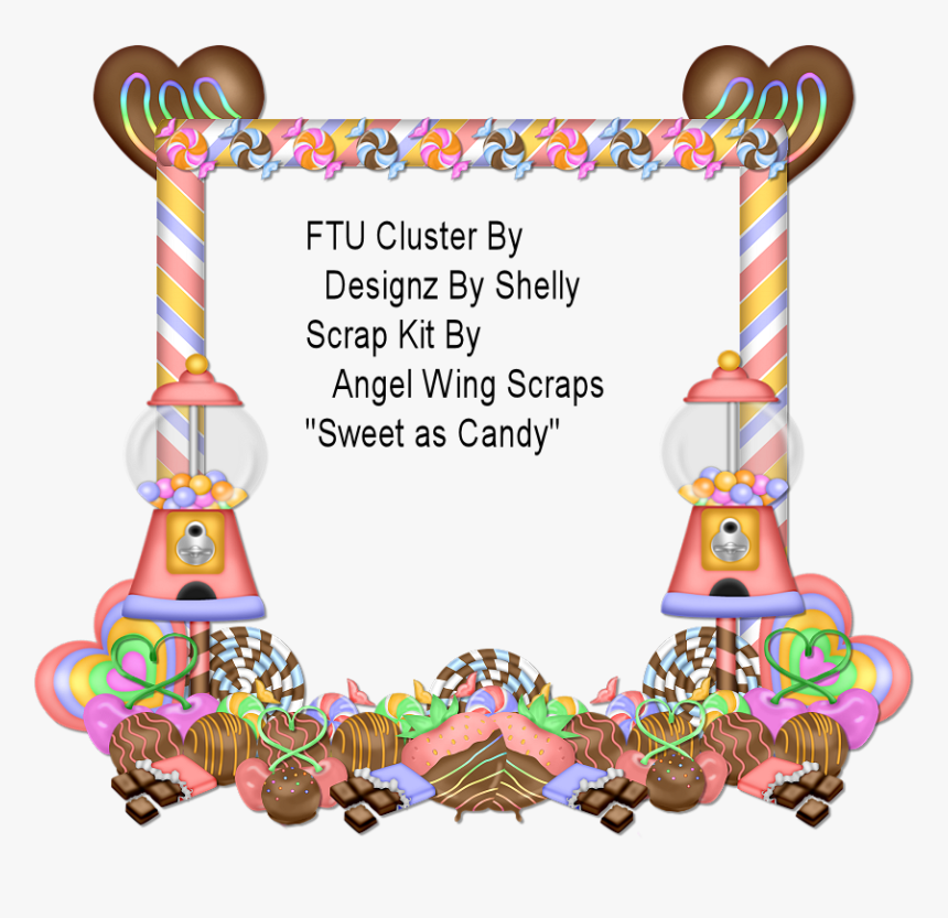 Candyland Clipart Frame - Picture Frame, HD Png Download, Free Download