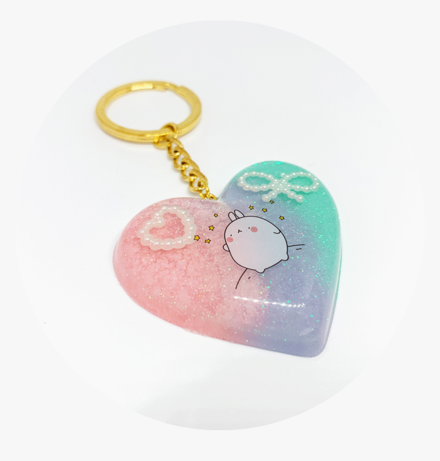 Molang Heart - Stars - Keychain, HD Png Download, Free Download