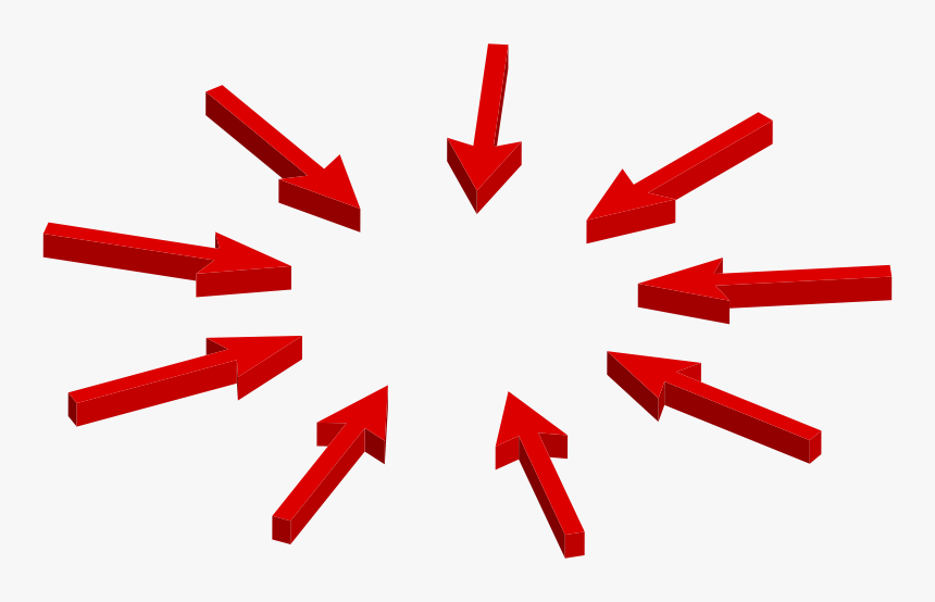 Transparent Png Arrows - Arrows Pointing To Center, Png Download, Free Download