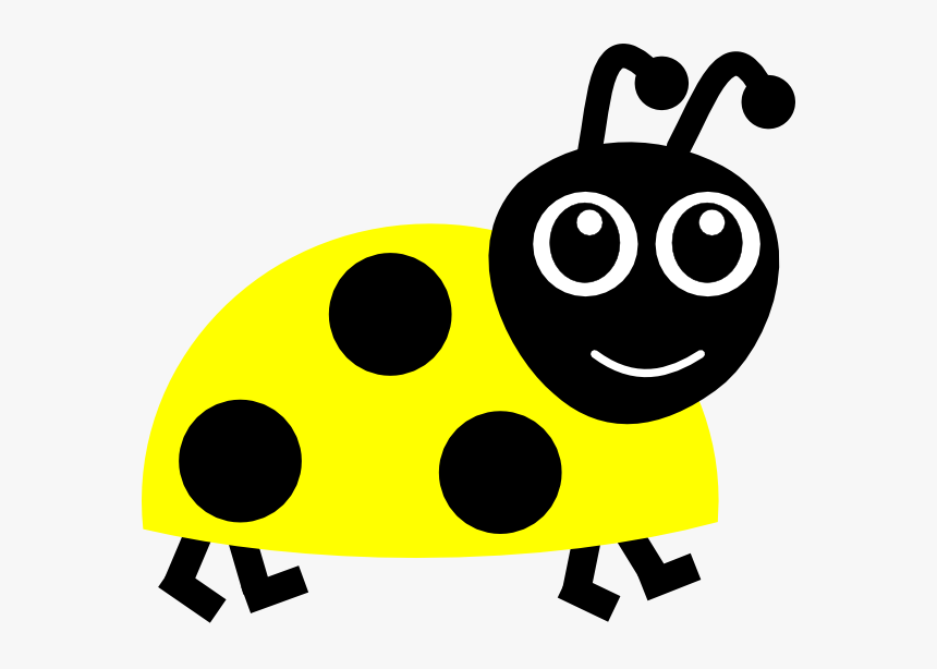 Yellow Ladybug Clip Art At Clker - Lady Bug Clipart, HD Png Download, Free Download