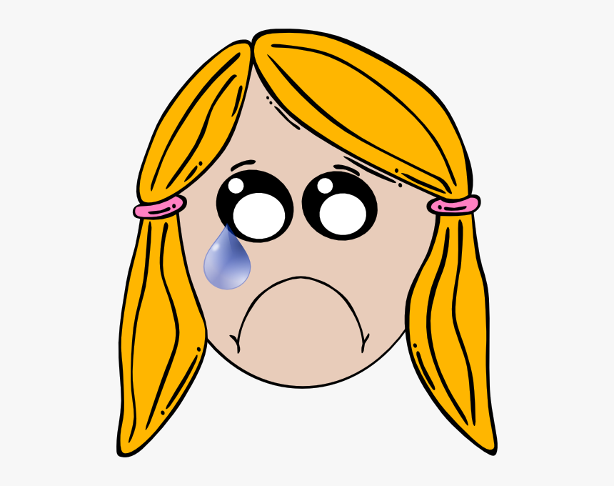 The Best Free Sad Clipart Images - Blonde Hair Clipart, HD Png Download, Free Download