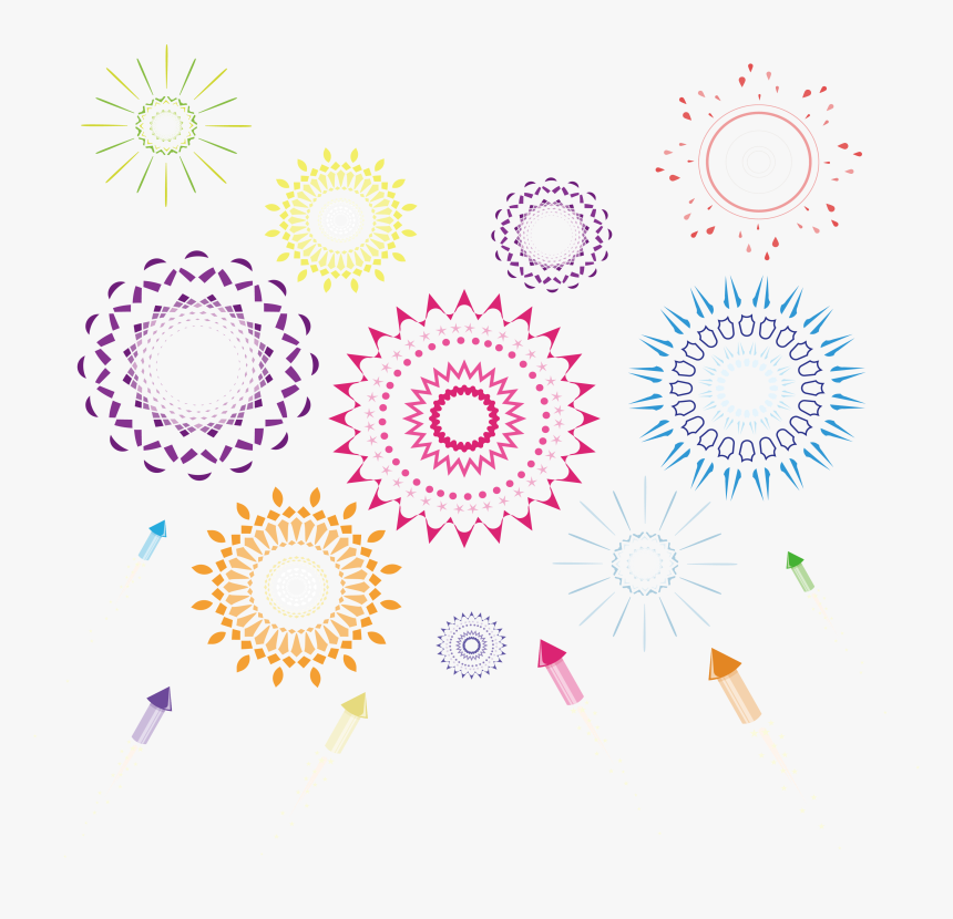 Beautiful Festival Fireworks Graphic Design Free Transparent - Background Design Circle Festival, HD Png Download, Free Download