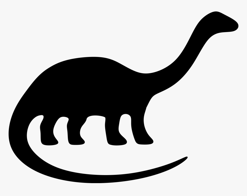 Silhouette Of A Dinosaur, HD Png Download, Free Download