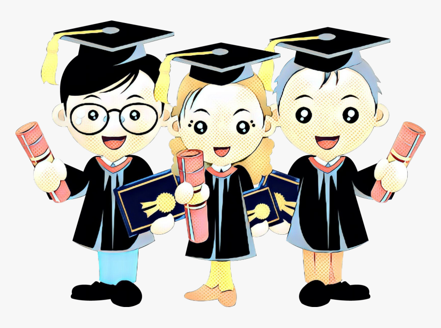 Drawing Graduation Ceremony Cartoon Portable Network - Graduation Cartoon Png, Transparent Png, Free Download