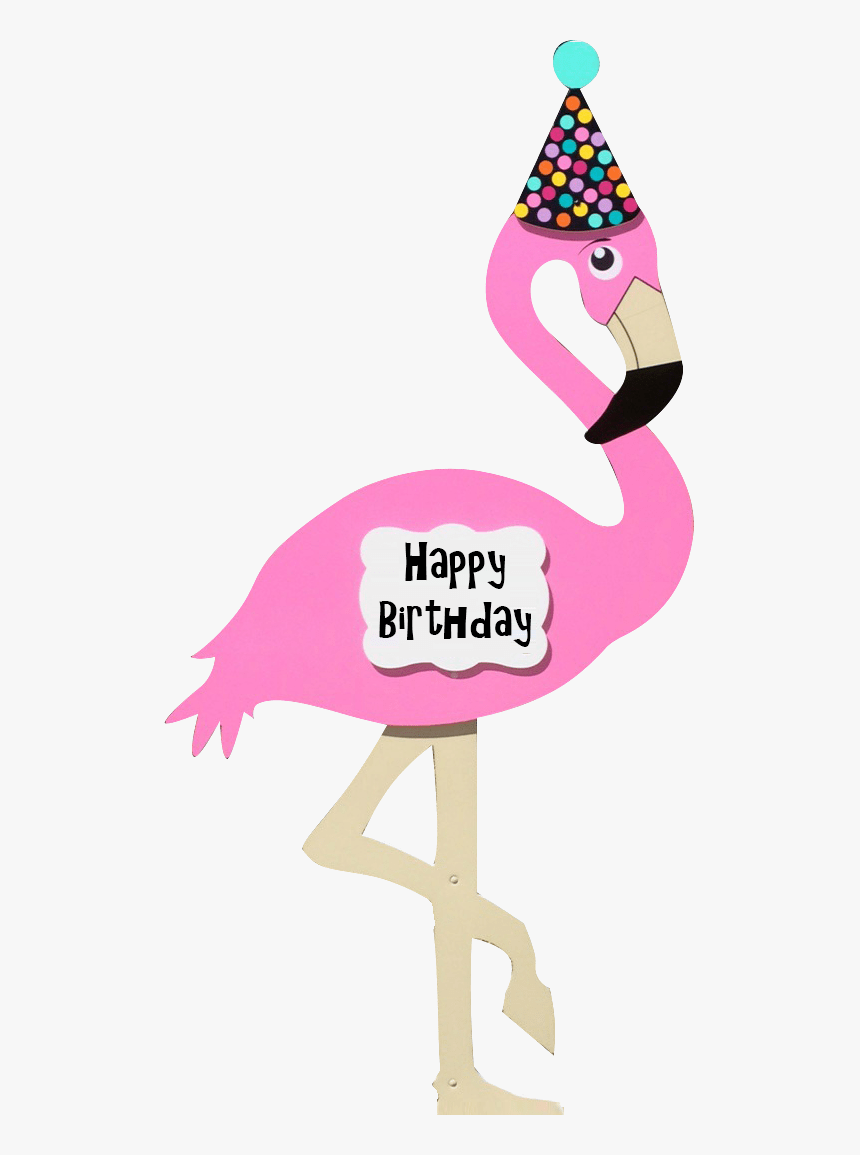 Kids Birthday Yard Signs - Clip Art Flamingo Birthday, HD Png Download, Free Download