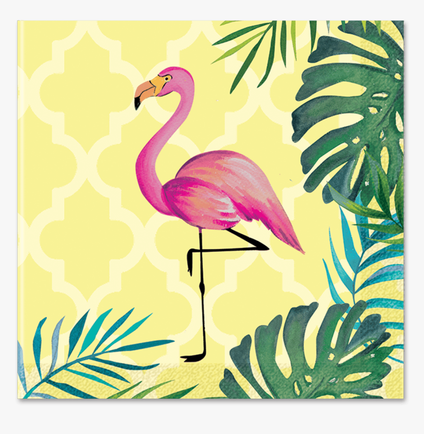 Clip Art Tropical Beverage Napkins Lady - Imagens Em Png Flamingo, Transparent Png, Free Download