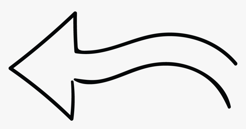 Left Arrow Doodle Line - Line Art, HD Png Download, Free Download