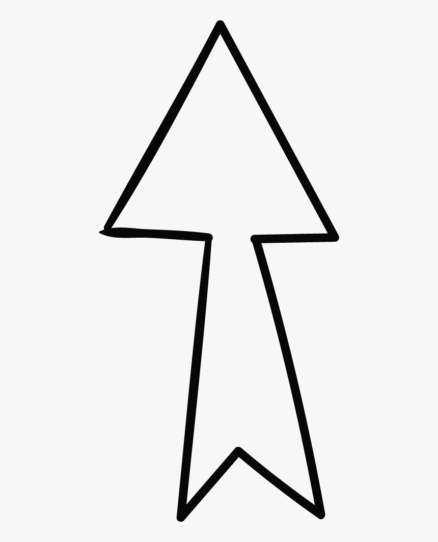 Up Arrow Wedge Tail Doodle - Up Arrow Doodle, HD Png Download, Free Download