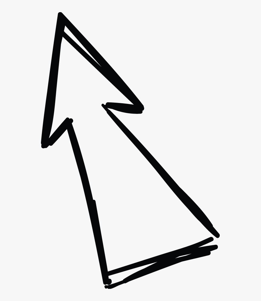 Double Line Arrow Doodle - Doodle Arrow Clip Art, HD Png Download, Free Download
