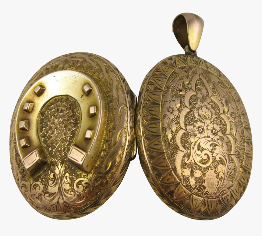 Victorian 14k Horseshoe Locket, HD Png Download, Free Download