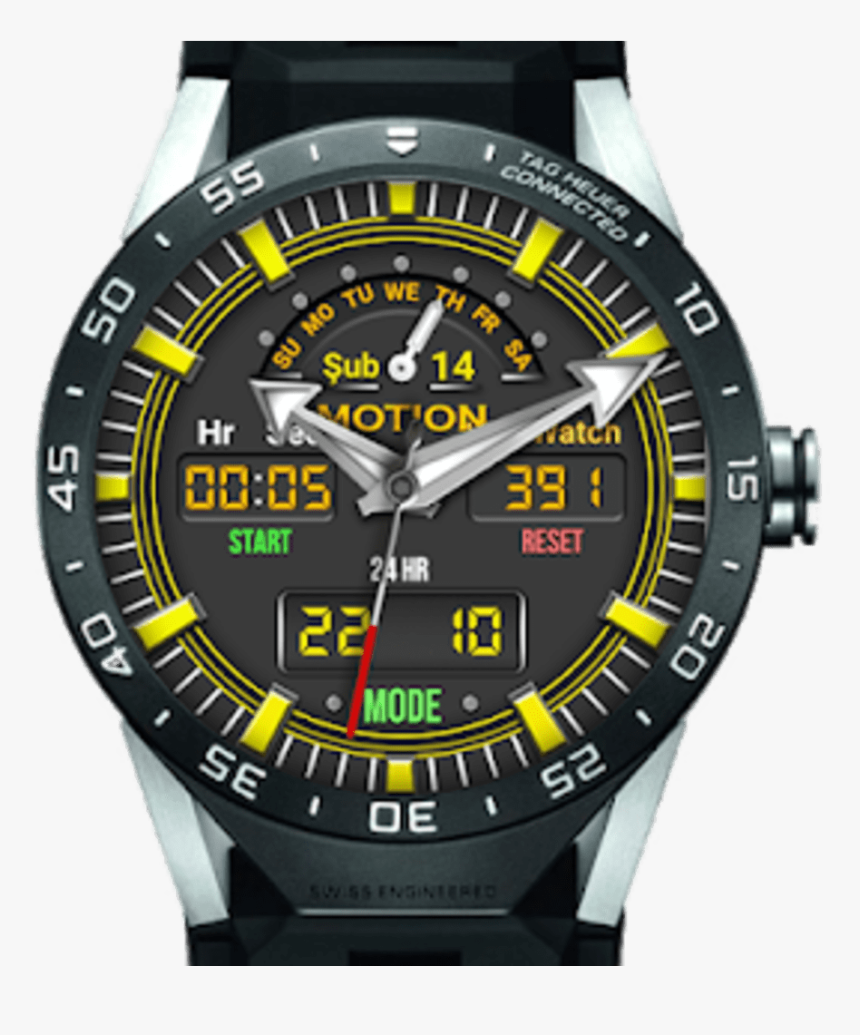 Motionpro Watch Face For Watchmaker Users - Tag Heuer Connected 46, HD Png Download, Free Download