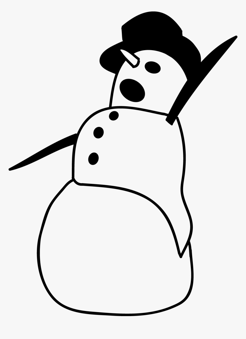 Vector Snowman Drawing Transparent Png Clipart Free, Png Download, Free Download