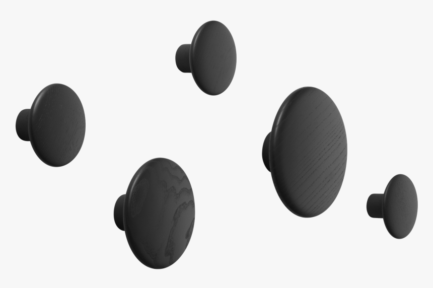 03002 The Dots Black Set Of 5 1504709029 - Muuto Dots Black Set, HD Png Download, Free Download
