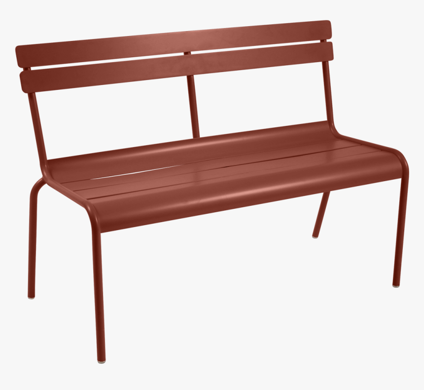 Banc À Dossier 2/3 Places Luxembourg Ocre Rouge - Fermob Banc, HD Png Download, Free Download