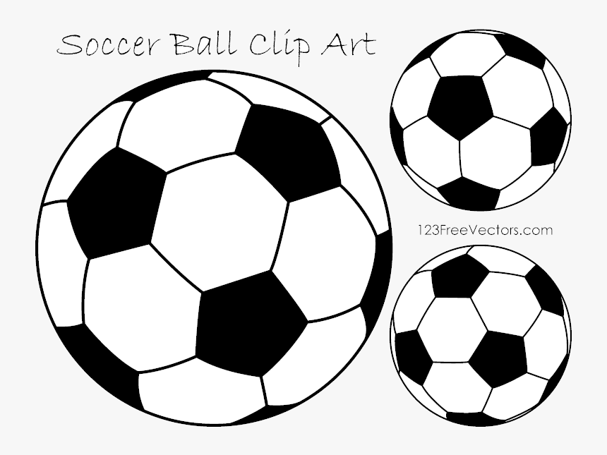 Soccer Ball Clipart Black And White Transparent Png - Football Ball Vector Png, Png Download, Free Download
