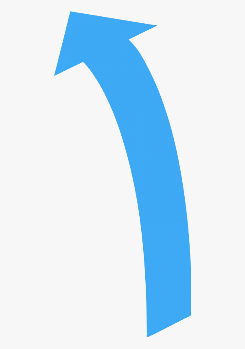 Free Png Download Curved Arrow Pointing Up Png Images - Blue Arrow Pointing Up Png, Transparent Png, Free Download