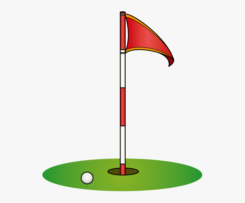 Flags Clipart Golf Ball - Golf Flag Transparent Background, HD Png Download, Free Download