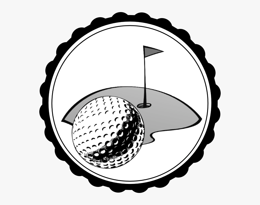 Groom Clip Art Free - Black And White Golf Ball, HD Png Download, Free Download