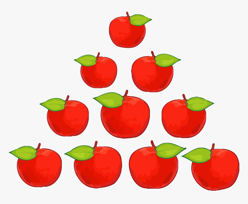 Ten Class Apple Clipart Png - Sets Of Apples Clipart, Transparent Png, Free Download