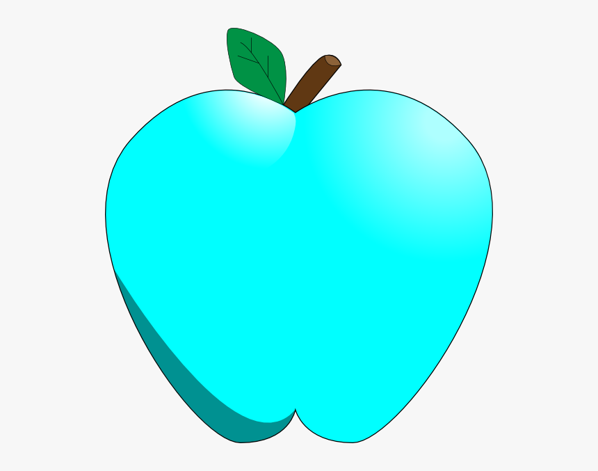 Blue Apple Svg Clip Arts - Apple Blue Png, Transparent Png, Free Download