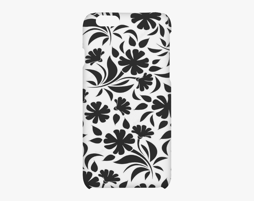 Flower Background Vector Black And White Artsadd D - Mobile Phone Case, HD Png Download, Free Download