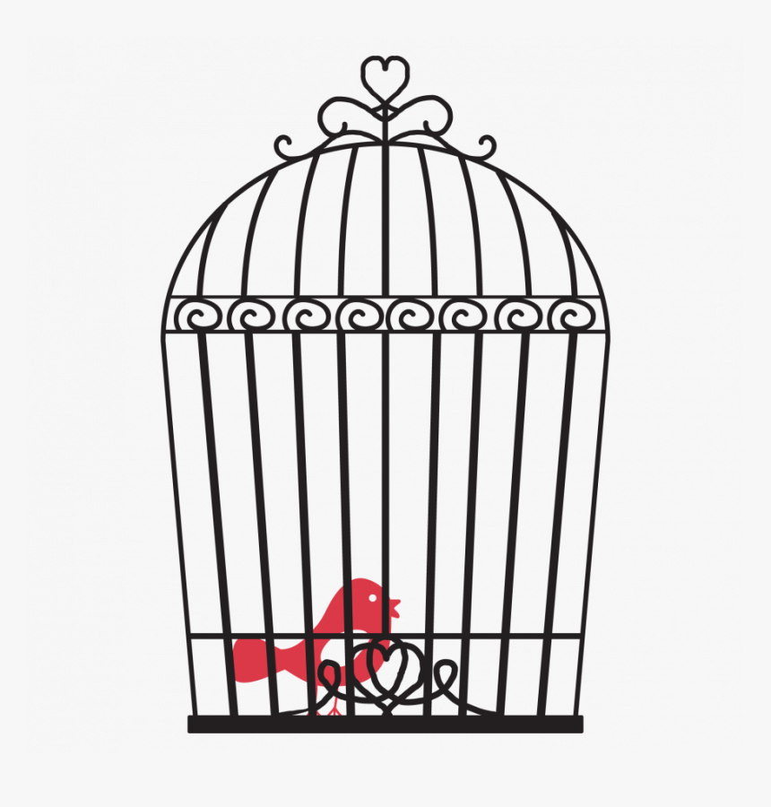 Rib Cage Line Drawing Easy And Heart Broken Books - Bird In Cage Png, Transparent Png, Free Download