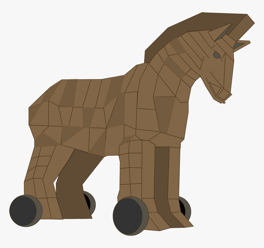 Trojan Horse Clipart Cartoon - Trojan Horse Transparent Background, HD Png Download, Free Download