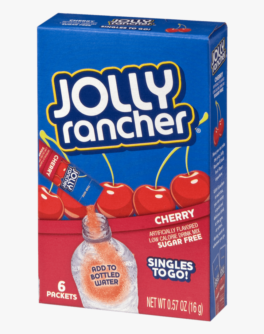 Jolly Rancher Cherry Singles To Go - Jolly Rancher Drink Mix Cherry, HD Png Download, Free Download