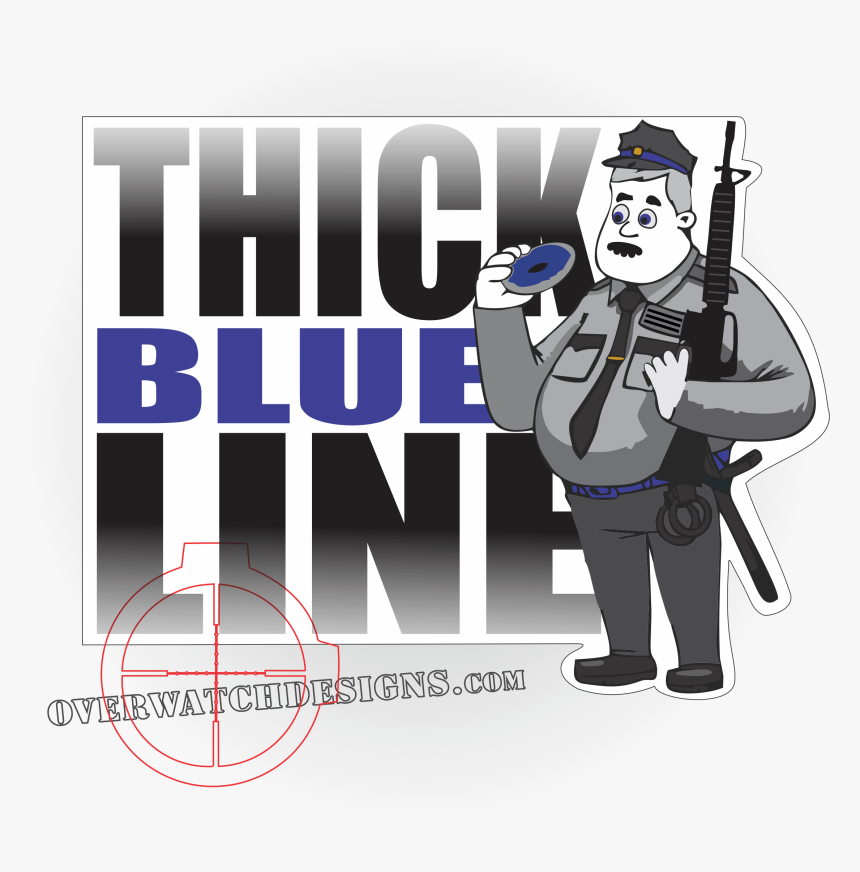 Thick Blue Line - Cartoon, HD Png Download, Free Download