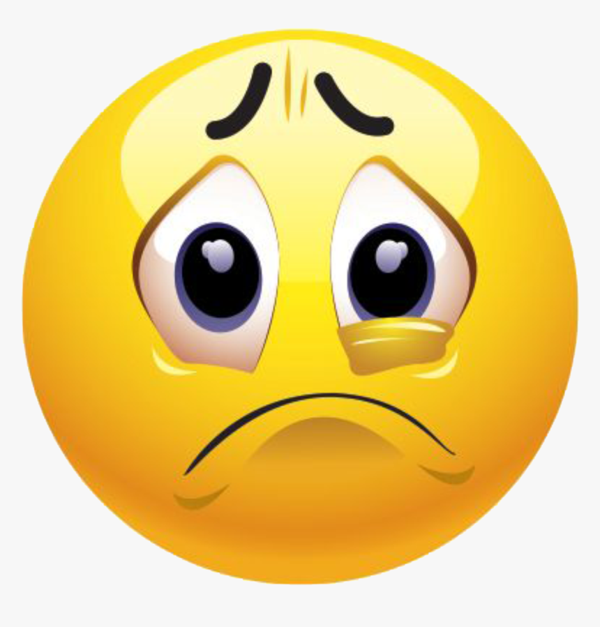 Transparent Frown Emoji Png - Stressed Emoticon, Png Download, Free Download