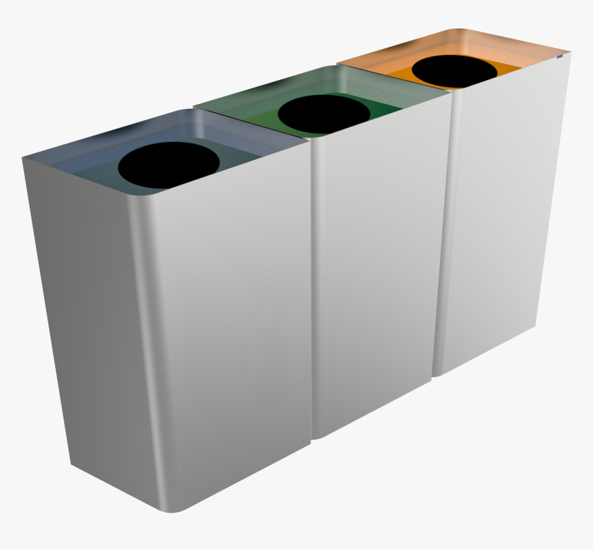 Stainless Steel Recycle Bins Modern Design - Stainless Recycle Bin, HD Png Download, Free Download