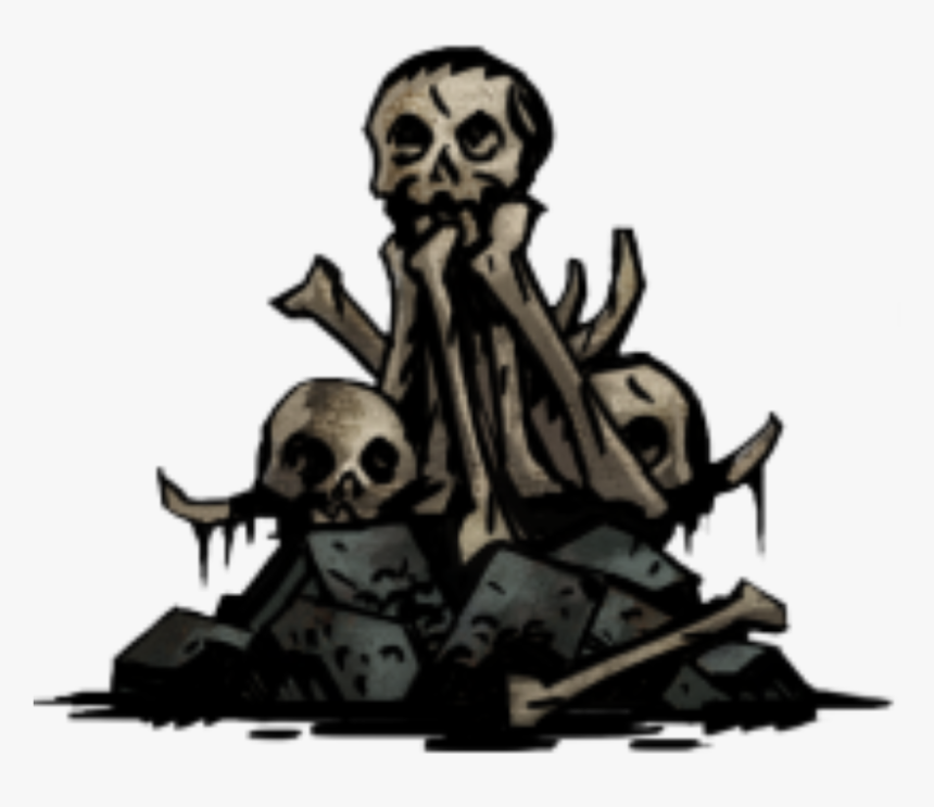 Transparent Bone Pile Png - Skeleton Pile Of Bones Drawing, Png Download, Free Download