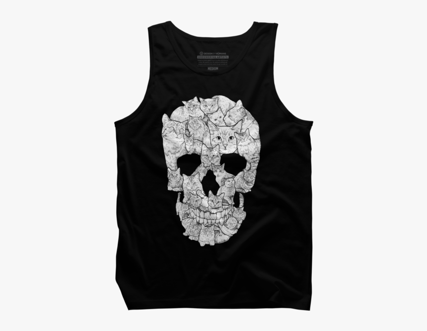 Cat Skull T Shirt, HD Png Download, Free Download